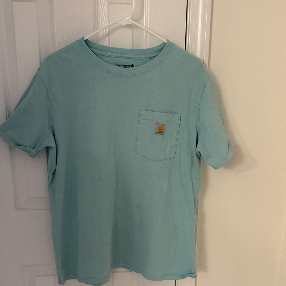 Carhartt Light Blue Tee with Pocket